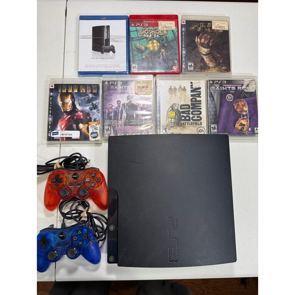 Sony PlayStation 3 Slim 160GB Home Console - Black (CECH-2501A) Bundle